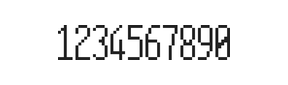 5×12数字点阵字体 ddN512AB0509