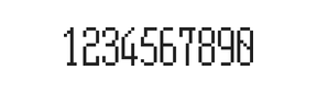 5×12数字点阵字体 ddN512AB0519