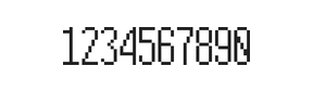 5×12数字点阵字体 ddN512AB0535