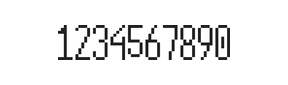 5×12数字点阵字体 ddN512AB0626