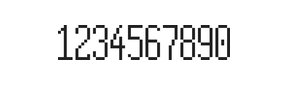 5×12数字点阵字体 ddN512AB0650