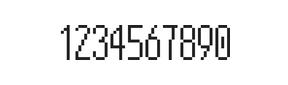 5×12数字点阵字体 ddN512AB0853