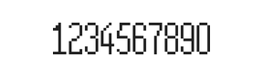 5×12数字点阵字体 ddN512AB0886