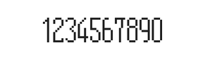 5×12数字点阵字体 ddN512AB0905
