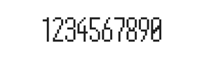 5×12数字点阵字体 ddN512AB0993