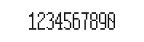 5×12数字点阵字体 ddN512AB1188