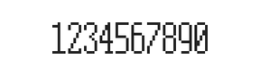 5×12数字点阵字体 ddN512AB1221