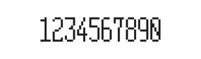 5×12数字点阵字体 ddN512AB1244