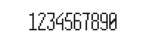 5×12数字点阵字体 ddN512AB1245