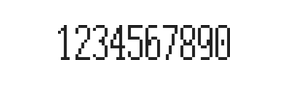 5×12数字点阵字体 ddN512AB1288