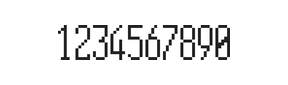 5×12数字点阵字体 ddN512AB1332