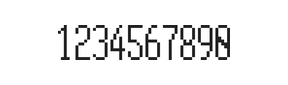 5×12数字点阵字体 ddN512AB1337