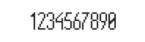 5×12数字点阵字体 ddN512AB1415