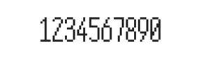 5×12数字点阵字体 ddN512AB1688
