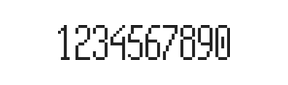 5×12数字点阵字体 ddN512AB1715