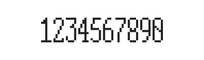 5×12数字点阵字体 ddN512AB1723