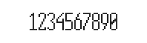 5×12数字点阵字体 ddN512AB1788