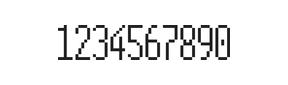 5×12数字点阵字体 ddN512AB1827