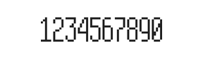 5×12数字点阵字体 ddN512AB1844