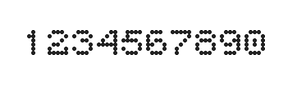 5×6数字点阵字体 ddN56AA0023