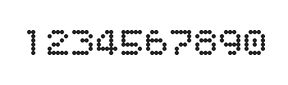 5×6数字点阵字体 ddN56AA0024