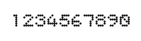 5×6数字点阵字体 ddN56AA0034