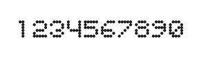 5×6数字点阵字体 ddN56AA0037