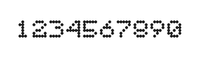 5×6数字点阵字体 ddN56AA0056