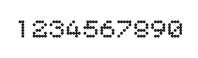 5×6数字点阵字体 ddN56AA0058