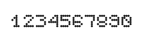 5×6数字点阵字体 ddN56AA0062