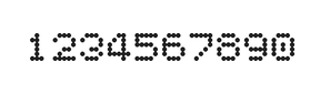 5×6数字点阵字体 ddN56AA0066