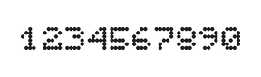 5×6数字点阵字体 ddN56AA0067