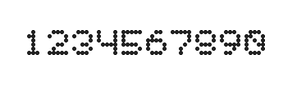 5×6数字点阵字体 ddN56AA0074