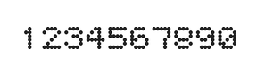 5×6数字点阵字体 ddN56AA0075