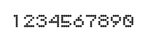 5×6数字点阵字体 ddN56AA0080
