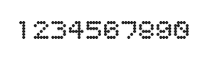 5×6数字点阵字体 ddN56AA0085