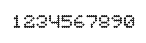 5×6数字点阵字体 ddN56AA0113