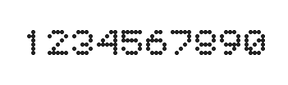 5×6数字点阵字体 ddN56AA0115