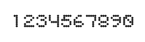 5×6数字点阵字体 ddN56AA0116
