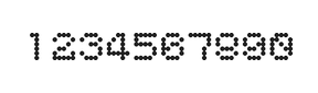 5×6数字点阵字体 ddN56AA0118