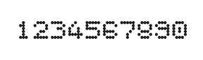 5×6数字点阵字体 ddN56AA0121