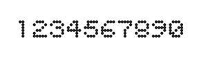 5×6数字点阵字体 ddN56AA0127
