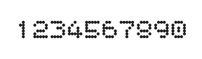 5×6数字点阵字体 ddN56AA0128