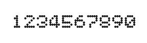 5×6数字点阵字体 ddN56AA0129