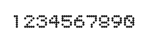 5×6数字点阵字体 ddN56AA0130