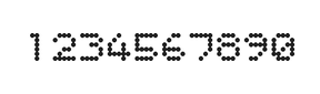 5×6数字点阵字体 ddN56AA0147