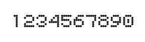 5×6数字点阵字体 ddN56AA0148