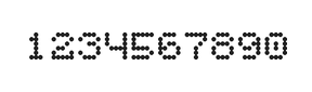 5×6数字点阵字体 ddN56AA0157