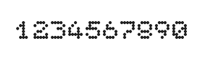 5×6数字点阵字体 ddN56AA0161