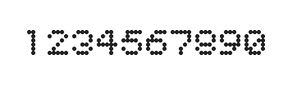 5×6数字点阵字体 ddN56AA0162